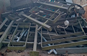 Angerville. Évacuation de ferraille